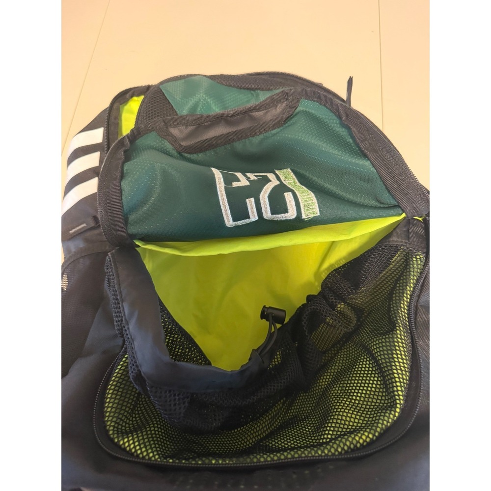 Adidas Prime Backpack stadium 3 with logo. Green black